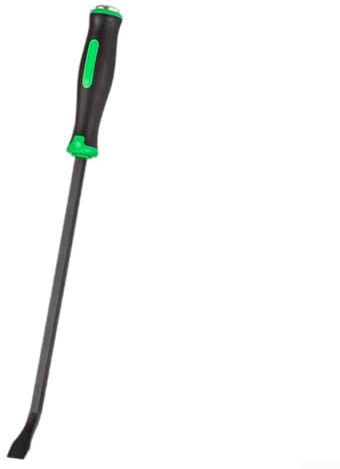 Gdfnmogo Straight Flathead Crowbar With Rubberized Handle Built From Chrome Vanadium Steel For Effective Tire Removal And Resistant Use In Construction(18-inch)