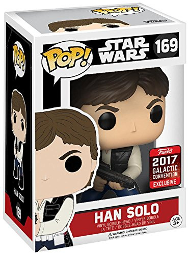 Star Wars 604337 Pop Vinyl 169 Han Solo Action Pose Celebration, actionfigurer