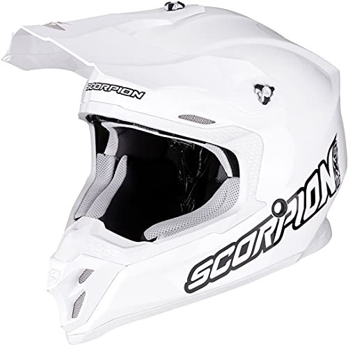 Scorpion Unisex – Erwachsene 46-100-06-02 Motorcycle Helmets, Weiß, XS