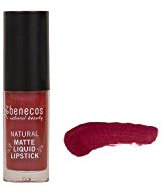 Benecos - natural beauty 95356 organic cosmetics - rossetto liquido opaco - altamente pigmentato - con cera carnauba - senza talco - vegano - bacche sanguinanti, 5 ml