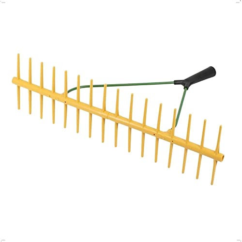 Rekord Rechen mit 2x16 Zinken aus Kunststoff, zweiseitig ohne Stiel Breite: 64 cm Gartenrechen, Heurechen, Rechen, Gartengerät, Rasenrechen, Laubrechen, Harke, Gartenwerkzeug, Rake