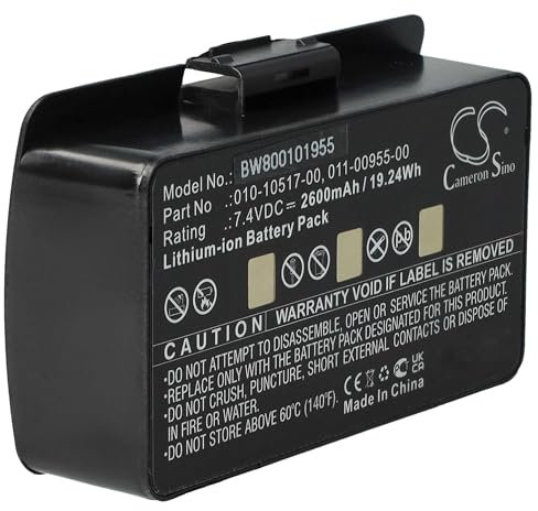 vhbw Replacement Battery compatible with Garmin 100054300, 3580100054300, 010-00543-00, EGM478 GPS Navigation System Sat Nav (2600 mAh, 8.4 V, Li-ion)