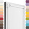 Estika Estor Enrollable sin taladrar - 60 cm x 120 cm - Blanco - instalación con Abrazaderas, Estor para Ventanas de Interior, mampara de privacidad para Ventanas y Puertas de balcón