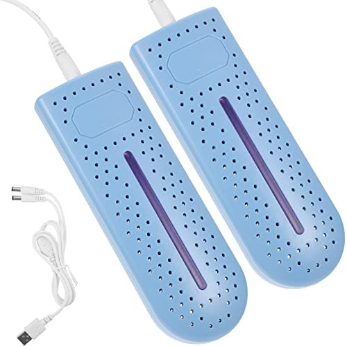 Gatuida 1paire Sèche-chaussures Multifonctionnel Avec Design Lumineux Sèche- Réchauffeur De Chaussures Et Désodorisant Pour Chaussettes Utilisation Domestique Et Étudiante Bleu Usb