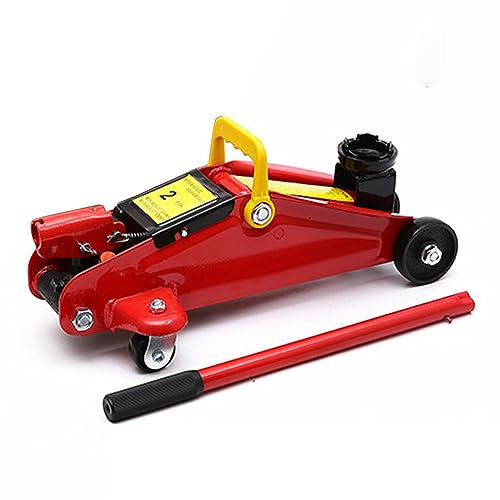 Wagenheber, Robuster Wagenheber, 2 Tonnen Kapazität, Roter Hydraulischer Wagenheber, Fahrzeugwartungsgerät Für SUV, LKW, Schwere Maschinen