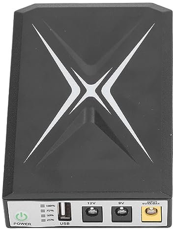 Portable Uninterruptible Power Supply, 8800mAh Mini UPS Battery Backup for Router Modem Security Camera with DC 9V USB 5V, for Home Office Use