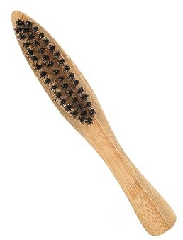 HONMEET 2 Stück Bartbürste Borsten Lange Griff Tragbare Styling Gesichtsreinigungsbürste Für Männer Kleine Bartpflege Zubehör
