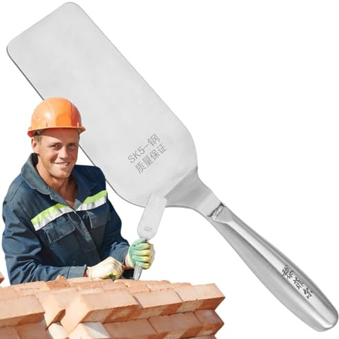 Truelle à ciment, truelle à brique - Truelle de finition et de revêtement de sol en acier inoxydable | Truelle à plâtrer avec poignée confortable, outil manuel pour le plâtre et la maçonnerie