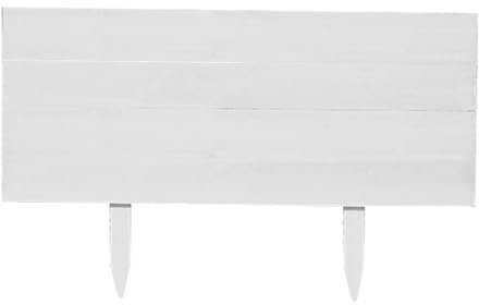 GOCHUSX Clôture De Jardin en Bois, Bordure De Paysage Bordure De Parterre De Fleurs Décorative Extérieure, Bordure De Jardin Flexible pour Cour, Patio, Pelouse, Arbre(Blanc,100x60cm)