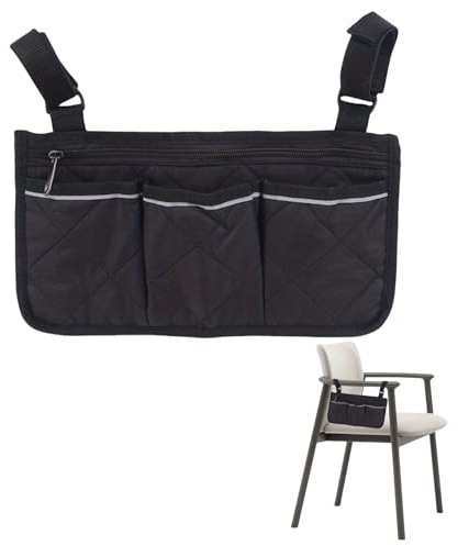 Accesorios para silla de ruedas, bolsa para silla de ruedas, bolsa de accesorios para silla de ruedas, bolsa para andadores, bolsa para sillas de ruedas, mochila trasera para silla de ruedas, red de