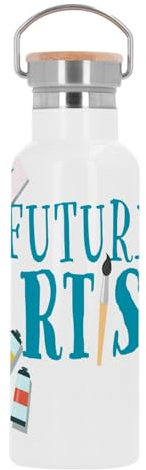 Bouteille Inox Gourde Thermo Isotherme - Future Artist Passion Art - 500 ml (17 oz)
