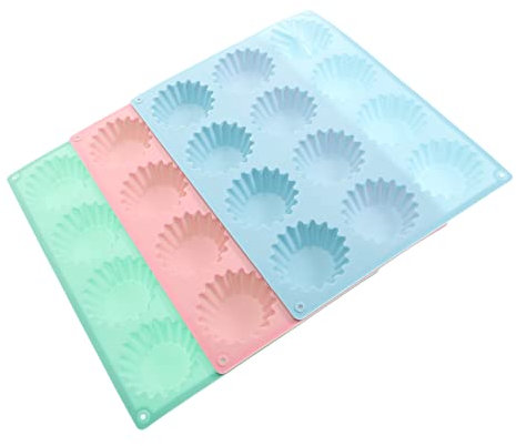 Cabilock 3piezas Moldes De Silicona Chocolate Para Hornear Molde Para Fondant Antiadherente Fácil De Limpiar