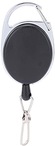 Zohisin Retrattore Pesca a Mosca con Fibbia Rotazione 360° Supporto Utensili Retrattile Pescatori Clip per Gilet e Borse da Pesca Uso Pesca e Outdoor Filo Retrattile con Molla Inox