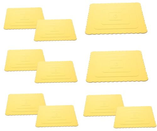 VALICLUD 10 pezzi Base per Torta Quadrata Cartone Spesso Grigio Alimentare Resistente al Grasso Supporto Decorativo per Dolci ed Esposizione Raffinata