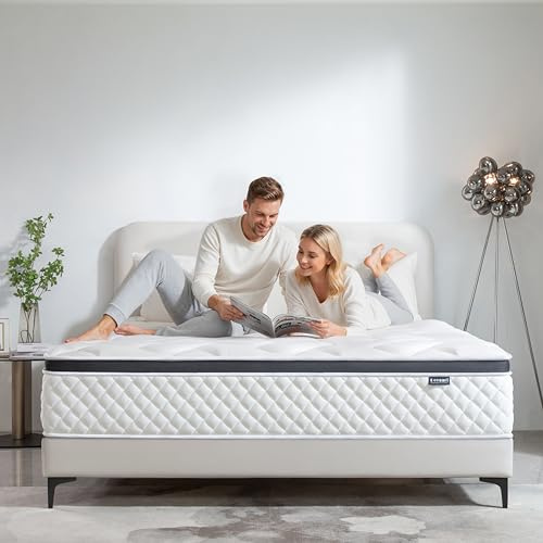 Deegari Full Mattress,12 Inch Full Size Mattress in a Box,Gel Memory Foam and Innerspring Hybrid Mattresses with Individual Pocket Spring for Motion Isolation,Medium Firm,CertiPUR-US
