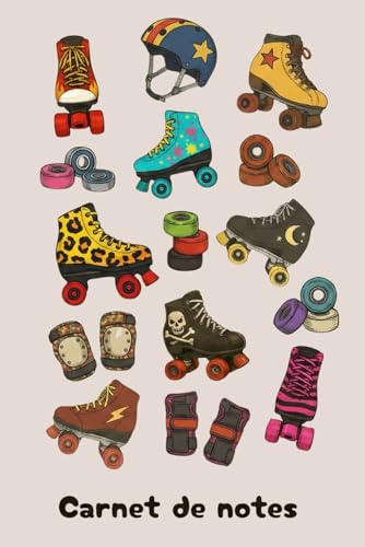 Carnet de Notes: Motifs Roller Quad Roue Casque Protection