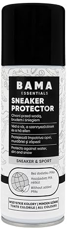 Bama Sneaker Protector Spray Imperméabilisant pour Baskets et Chaussures - Déperlant, Protection contre l'Humidité et les Salissures pour Daim, Nubuck, Cuir et Textile, 200 ml