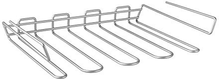METALTEX MyGlass Undershelf Glass Holder - Space-Saving Cupboard Organiser for Home Kitchens - Polytherm Metallic, 28 x 20 x 7 Centimetres
