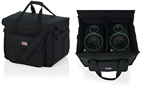 Gator Cases Tragetasche für 2 Studiomonitore mit 5'' Lautsprecher | schwarz (G-STUDIOMON1)