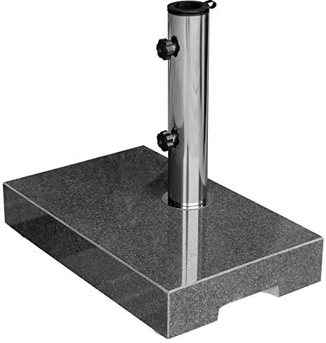 anndora Sonnenschirmständer Granit 25 kg dunkelgrau Balkonständer max 48mm Stamm