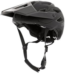 O'NEAL | Mountainbike-Helm | Enduro Trail Downhill | Schweißabsorbierendes Innenfutter, Schale aus robustem ABS | Helmet Pike Solid | Erwachsene | Schwarz Grau | Größe L/XL