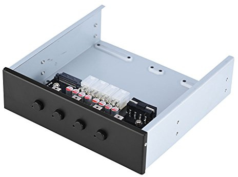 Richer-R HDD Power Control Switch, 4 Schalter Festplattenlaufwerk SATA Drive Switcher Umschalter mit IDE 2xSATA 15Pin Schnittstellen für Desktop PC Computer optisches Laufwerk