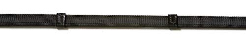 QHP Zügel Anti-Rutsch-Zügel Gurtzügel Reitzügel Pferdezügel schwarz oder braun ARBO-INOX® (Full, Schwarz)