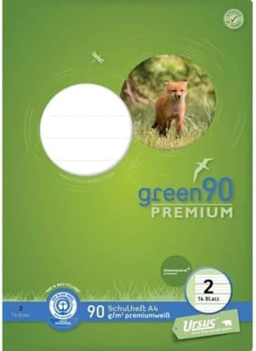 Staufen 040782002 - Quaderno a righe, rigatura 2, DIN A4, 16 fogli, 90 g/m², 4/4 mm, a righe, 1 pezzo