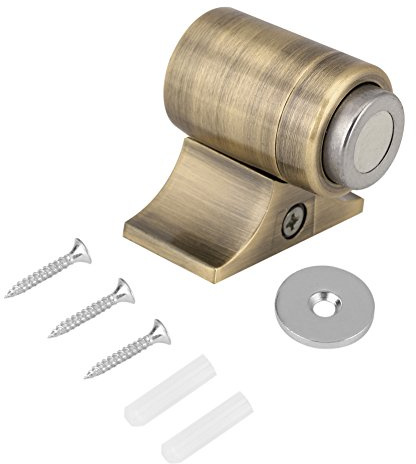 Smandy Magnetischer Türstopper Edelstahl Türfänger Hochleistungs Soft Catch Geräuscharm Türstopper Wand oder Bodenmontage Hochleistungs Türhalter (Green Bronze)