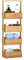 Casaria® Badregal mit 4 Körben Stehend Schmal Bambus Holz 88x16x28cm Ablagen Standregal Küche Badezimmer Küchenregal Korbregal Bad Regal Organizer