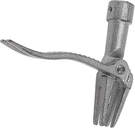 TOPINCN Herramienta Extractora de Malas Hierbas, Extractor de Malas Hierbas de Pie de Hierro, Mango Largo, Tubo de Acero Extraíble, Herramienta para Quitar Raíces de Diente de León