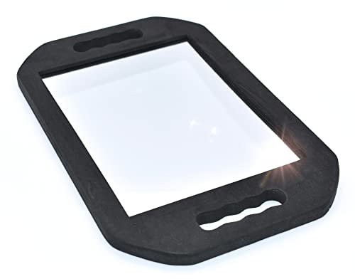 Hairlich Handspiegel | professionell leicht | tragbarer Friseurspiegel | Schaumstoff | mit 2 Griffen | 41cm lang | für Salon oder Zuhause | Make-up Zubehör