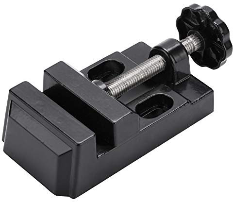 Tyenaza Mini Tornillo de Banco, Mini Abrazadera Plana, Abrazadera de Banco de mordaza de Mesa, Herramienta de máquina de sujeción de Tornillo de Banco de Mesa doméstica de aleación de Aluminio