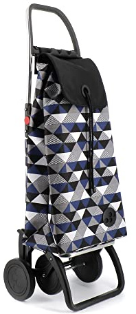 ROLSER I-Max Sahara 4 Wheel Foldable Shopping Trolley - Blue