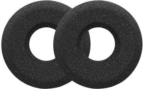 kwmobile 2X Samt Ohr Polster für Plantronics Blackwire 3220 Ohrpolster - Ersatz Ohrpolster - Kopfhörer Ersatzteile - Kopfhörer Ersatzpolster für Over Ear Headphones