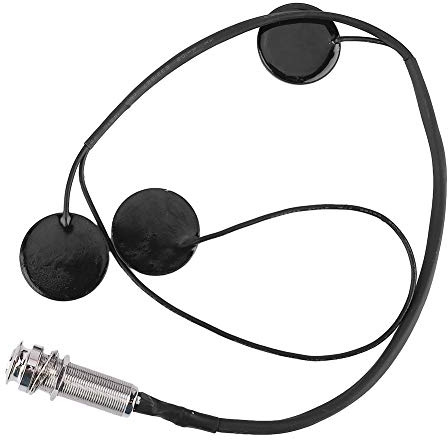 Sunicon Gitarren-Tonabnehmer, Selbstklebende Tonabnehmer Piezo-Wandler, Piezo-Wandler mit 3 Sensoren, für Ukulele, Violine, Gitarre