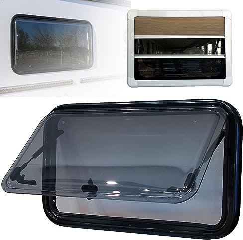 Ausstellfenster Seitenfenster Wohnmobil Fenster RV Klappfenster Externes Push Fenster Wohnwagen Seitenfenster Wohnmobil Fenster RV Camper-Fenster für Wohnwagen,800x600mm