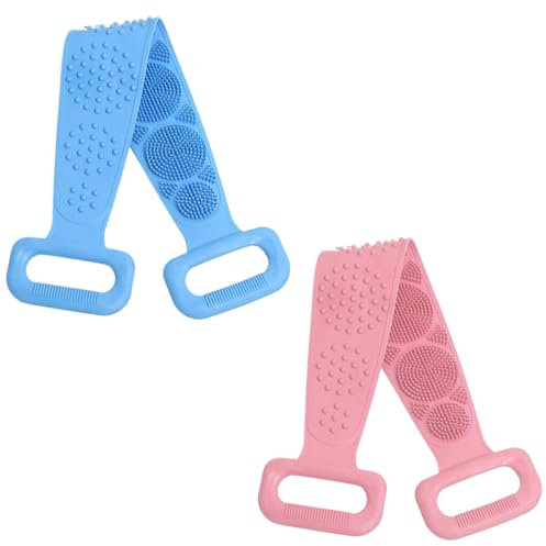 JEYORZY 2 Pezzi Spazzola Bagno Schiena, Spazzola da Bagno in Silicone, Scrubber Posteriore per Doccia Spazzol per Il Corpo in Silicone, Multifunzionale Doccia Spazzol, Spazzola Massaggio