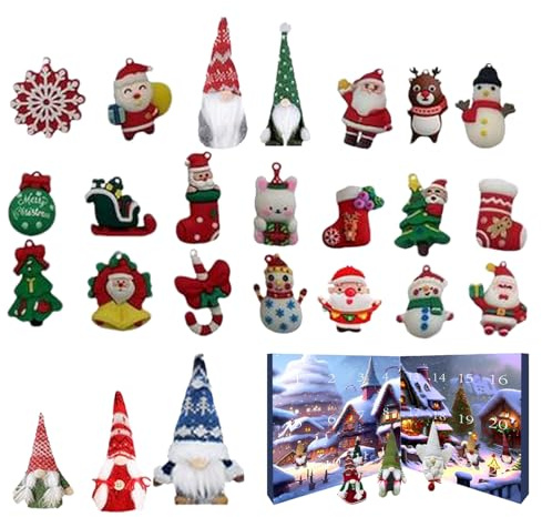 Wichtel Adventskalender 2024, Weihnachtswichtel Adventskalender, 24 Tage Weihnachten Adventskalender, Weihnachtsurlaub Adventskalender Mit Wichtel Sammelfiguren Für Kinder Und Erwachsene