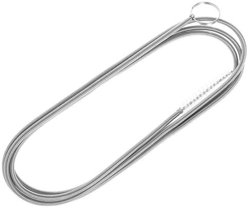 Flexible Feeding Tube Cleaning Brush, 150cm Drain Unblocker Tool, Slim Drain Hole Cleaning Tool Hose Pipe Cleaners Plumbing for Refrigerator, Aquarium, Pipe, Kitchen