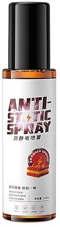 Spray adhesivo estático: refrescante instantáneo para telas, spray antiestático instantáneo para telas | Eliminador de estática de ropa de 100 ml, refrescante de telas para ropa, reduce la adherencia