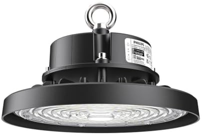 HOFTRONIC - Nova LED High Bay - 100W 16.000 Lumen (160lm/W) - LumiLeds - 6500K Tageslichtweiß - IP65 Wasserdicht - 1-10V Dimmbar - 50.000 Brennstuden - Hallenstrahler