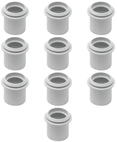 Confezione da 10 Raccordi giunti per collegamento tubo rigido/corrugato alla cassetta di derivazione, diametro 25 mm, foro scatola 29mm, IP44, per esterno, PVC rigido, impianto elettrico fuori muro
