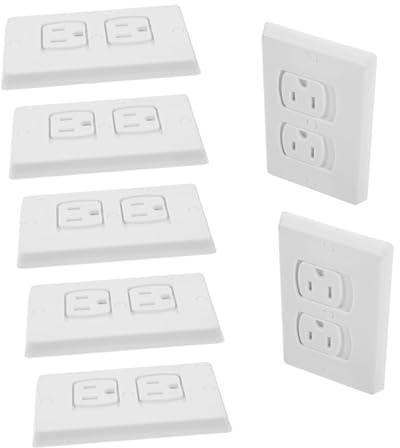 minkissy 10 piezas de Enchufes Automáticos para Seguridad Infantil Cubiertas de Tomacorrientes Estándar con Diseño Prueba de Material Resistente para Hogar y Cocina