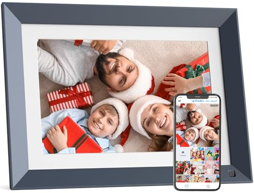 Digital Picture Frame 10.1-inch WiFi-Photo-Frame - 16GB 1920 * 1200 IPS Touch Screen Digital Frame, Slideshow, Auto Rotate, Load Photos Videos from Phone via App or Email, Birthday Gifts for Mom Dad