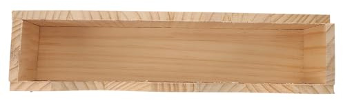 Levemolo Holz Futtertrog für Kleintiere mit Befestigung Großer Hängender Futterplatz für Kaninchen Meerschweinchen Chinchillas Glatte Oberfläche Schützt vor Verletzungen Geeignet für
