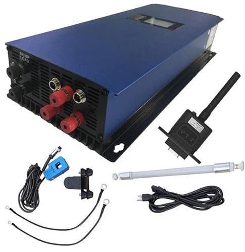 Inversor de conexión a Red de 1000W, turbina aerogeneradora de Salida de CA de Onda sinusoidal Pura con LCD y Resistencia de Carga de Descarga(with Sensor and WiFi,45-90)