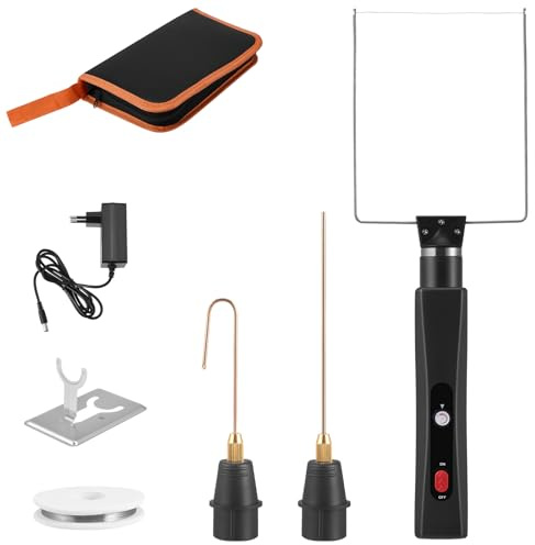 Styrofoam Cutter Hot Wire Cutter Temperature Adjustable, Styrofoame Cutterr Plastic Box, Hot Styrofoame Cuter for Cutting Edges Plastics & Styrofoam (Adjustable Temperature) (Black)