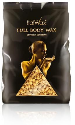 Italwax Luxury Full Body - 1Kg - Cire pelable pour l’épilation sans bandes - Formule sans colophane idéale pour les peaux sensibles - Recommandé pour tout le corps