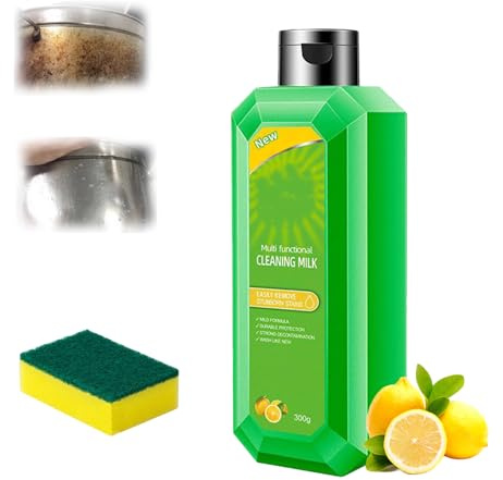 10.5 Oz/300 ML Multi Scene Cleansing Milk,Cleaning Milk House Cleaner,Powerful Multifunctional Cleaner Concentrated Cleansing Lotion, for Household Kitchen (1, onesize)